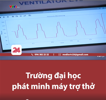 [Chuyển động 24h] Khoa ĐTVT chế tạo máy trợ thở