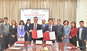 Trường Đại học Điện lực ký kết hợp tác với Công ty Cổ phần Entex