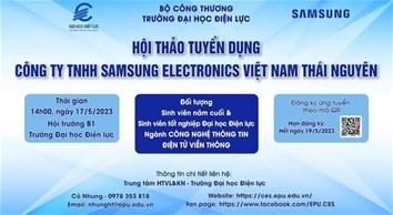 HỘI THẢO TUYỂN DỤNG SAMSUNG TẠI ĐẠI HỌC ĐIỆN LỰC