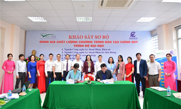 Trường Đại học Điện lực ký kết biên bản khảo sát sơ bộ 06 chương trình đào tạo đại học, trong đó có Ngành CNKT Điện tử - Viễn thông