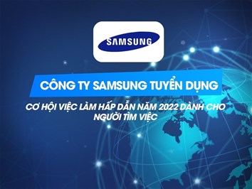 SAMSUNG R&D Hà Nội tuyển dụng lĩnh vực AI-image processing